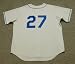 TOMMY LASORDA Brooklyn Dodgers 1955 Majestic Cooperstown Throwback Away Baseball Jersey