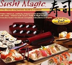 Sushi Magic Combo Nigiri and Roll Sushi Maker + Sushi Handbook
