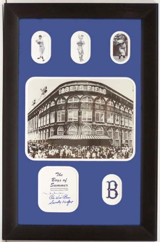 Duke Snider, Pee Wee Reese & Sandy Kofax Autographed Boys of Summer - Los Angeles Dodgers
