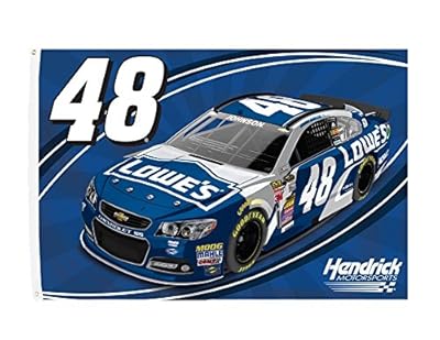 Jimmie Johnson #48 Large CAR 3x5 Flag w/grommets RR Outdoor Banner Nascar Racing