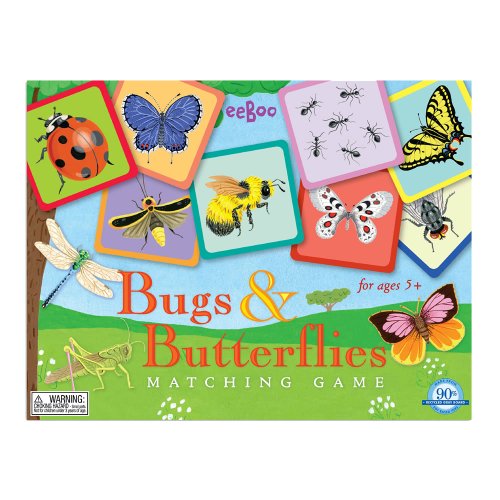 Matching Cards Game - Bugs & Butterflies by Eeboo