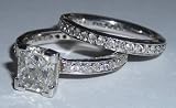3.50 carats white gold DIAMOND engagement wedding ring