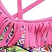 Attraco Big Girls Fringe Geometric Splice One Piece Swimsuit Swimwear Size 14