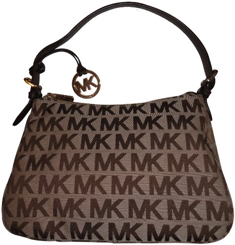 Womens Michael Kors Purse Handbag Small Top Zip Shoulder Beige ...