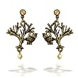 La Contessa Jewelry - Owl in a Tree Earrings #8652 NE LCE
