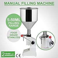 OrangeA Manual Liquid Filling Machine 5ml to 50ml for Cream Cosmetic Liquid Filler
