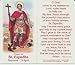 Saint Expedite Holy Card Free Cross Bookmark