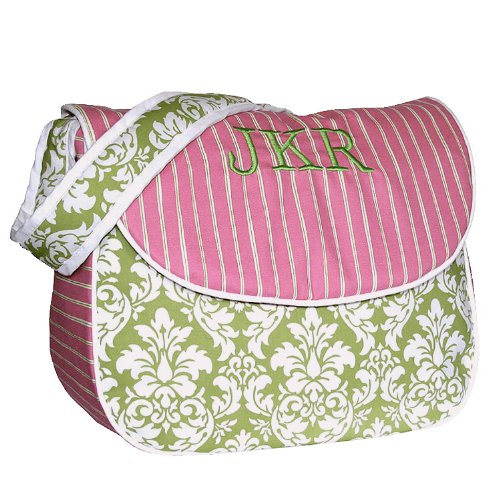 <br />Hoohobbers Baby Versailles Green Messenger Diaper Bag