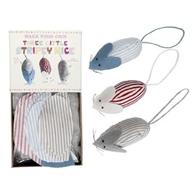 Felt Craft - Make Your Own 3 Strpey Mice