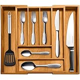 Top Rated Bellemain 100% Pure Bamboo Expandable, Utensil - Cutlery and Utility Drawer Organizer-2 Year Warranty