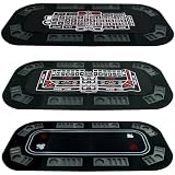 3-in-1 Poker, Craps & Roulette Tri-fold Table Top