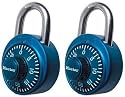 Master Lock Combination Padlock, Bright Metallic 2-Pack #1530T