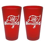 NFL Tampa Bay Buccaneers 2 Pack Colored Frosted Pints