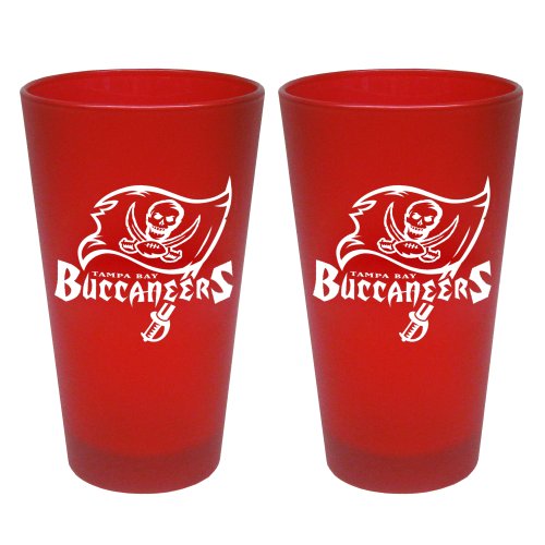 NFL Tampa Bay Buccaneers 2 Pack Colored Frosted Pints