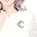Glamorousky Wheat-Like Brooch with Pink Austrian Element Crystals