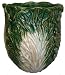 Bok Choy / Napa CabbageSculpted Vase - Hand Glazed Ceramic, Green and White