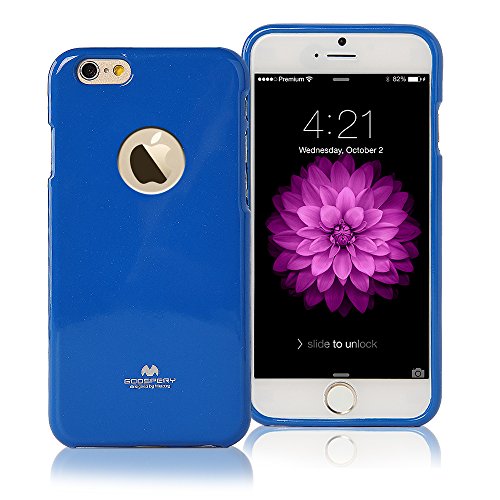 iPhone 6 Case, Goospery® Pearl Jelly Case [Slim and Flexible] Premium Rugged Anti Shock Protection Case by Mercury [Navy]