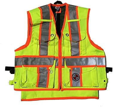 Safety Apparel Vest, Yellow, Medium