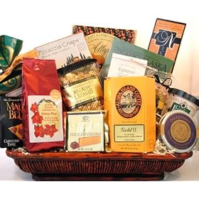 Aloha Island Deluxe Kona Blend Coffee Gift Basket, 1 Lb Coffee, Ground, and Gourmet... by Aloha Island Coffee