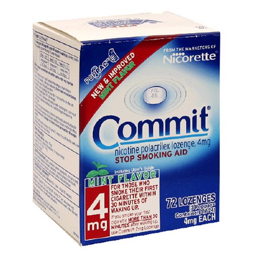 Commit Lozenges , 4 mg, 72-Count (Mint)