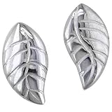Sterling Silver Leaf Earrings By Sajen
