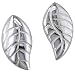 Sterling Silver Leaf Earrings By Sajen