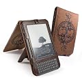 Eco-nique nat�rliche hanfbraun H�lle im Flip Stil (Flip Style) f�r for Amazon Kindle Keyboard / Kindle 3 / Global Wireless 6 Zoll / 15 cm (neuseten Generation) - "Tree of Life"
