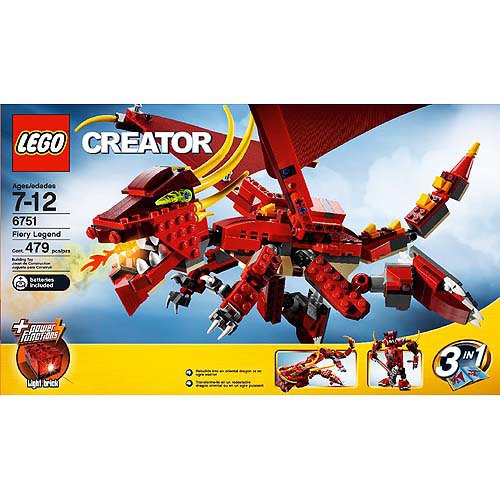 Lego Creator Fiery Legend Set 6751 479 Pieces