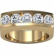 14K Yellow Gold Diamond Wedding Band Duo - Lady's Ring - 1.00 Ct.
