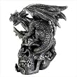 Skull And Dragon Figurine