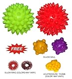 Energy Ball SHARP Pointed for Hand / Foot Acupressure Massager Set of 2 Pcs