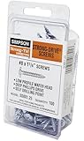 Simpson Strong Tie SD8X1.25 #8 x 1-1/4" Phillips Wafer Head Wood Screw 100 per pack
