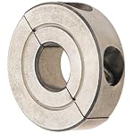 Two Piece Shaft Collar Stainless Steel Type 303 9/16 x 1 1/4 OD (Pack of 1)