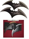 Sporting Goods : 2 Piece Set of 8.5' Batman Throwing Knives Batarang Bat Throwers