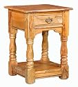 Granary Lamp Table Wooden Side Rustic Unit With Drawer