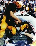 Dick Butkus Illinois Fighting Illini - Tackling in Blue Jersey - 8x10 Autographed Photograph