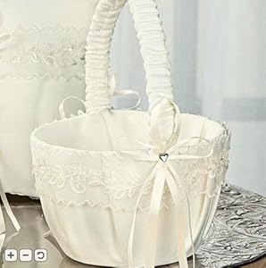 Wedding item basket for flower girl
