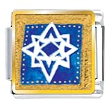  : Jewish Stars Religious Italian Charms Bracelet Link