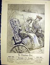 ADVERT SWAN SOAP LEVER SHIELD BADEN-POWELL PRINT 1900