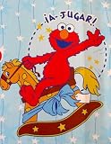 Sesame Street Baby Throw- Rocking Horse Theme Elmo Plush Blanket