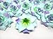 (24) Silk Blue Purple Roses Flower Head - 1.75