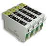 4 Compatible Printer Ink Cartridges To Replace T0711 - Black- For use with Epson Stylus SX515W SX218 SX215 SX115 SX200 S21 SX105 SX510W SX415 SX100 SX400 SX110 SX600FW SX405 SX210 S20 SX205 SX610FW SX410 Wifi DX4400 DX4450 D92 DX8400 DX4050 DX7450 DX7400 DX8450 DX4000 DX9400F DX5000 D120 DX6000 DX5050 DX6050 D78 Network & Range DX8000 DX6050EN DX7000F BX300f BX310FN BX610FW B40W BX600FW Office BX510