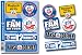 Aufkleberkarte FC Hansa Rostock - Offizielles Lizenzprodukt !