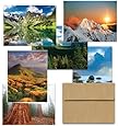 Majestic Scenery 36 Note Cards for $9.99 - 6 Different Styles Including Kraft Envelopes.