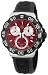 Tag Heuer Formula One Chronograph Steel Red Dial Black Rubber Mens Watch CAH1112.BT0714