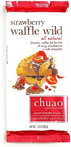 Chuao Strawberry Waffle Milk Chocolate Bar 2.8 oz each (1 Item Per Order)
