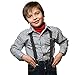 HOLD'EM Suspenders for Kids - 1 Inch Suspender Perfect for Tuxedo - Grey (22