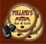POLLAND'S Family Name Bar & Grill Coasters