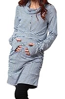 Sweet Mommy Loose Turtleneck Nursing and Maternity Long Sleeve Top
