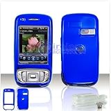 SOLID BLUE SNAP-ON COVER HARD CASE (With Optional Swivel Belt Clip) for HTC TILT 8925 / TyTN II (Kaiser)